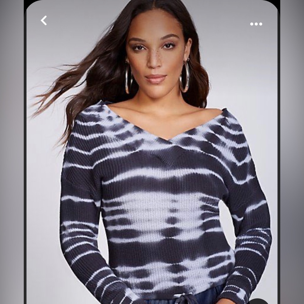 Gabrielle Union for New York and Company tie-dye sweater, extra small.
